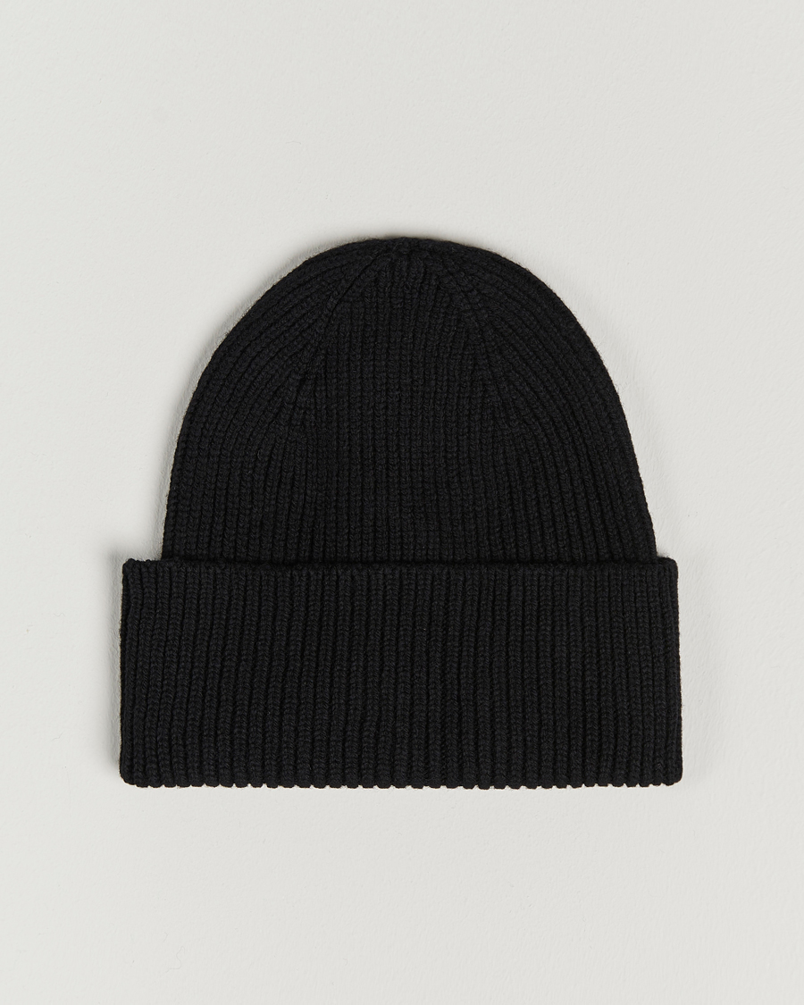 Hombres | Gorros | Colorful Standard | Merino Wool Beanie Deep Black
