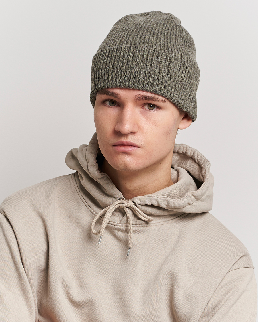 Hombres | Gorros | Colorful Standard | Merino Wool Beanie Dusty Olive