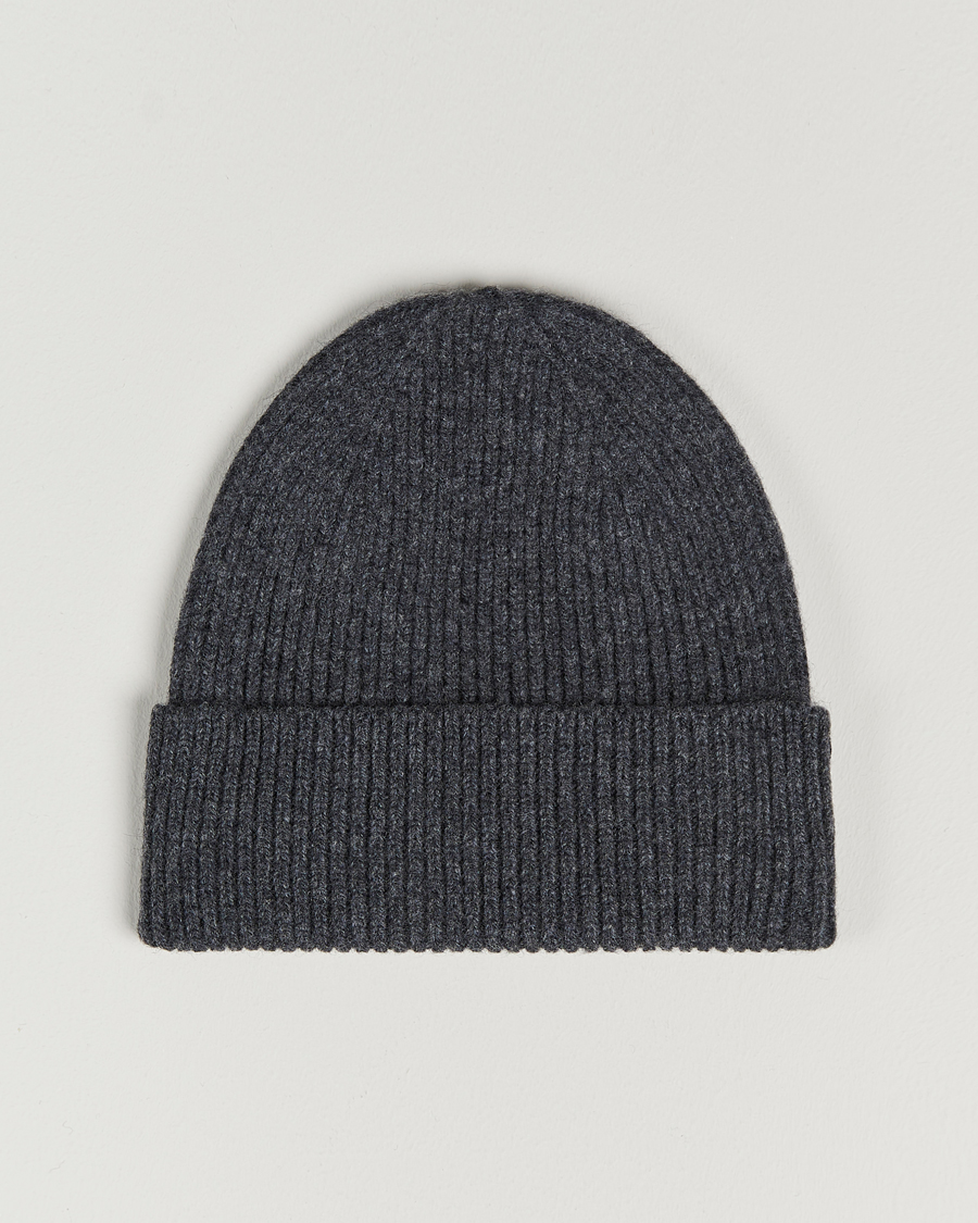 Hombres | Gorros | Colorful Standard | Merino Wool Beanie Lava Grey