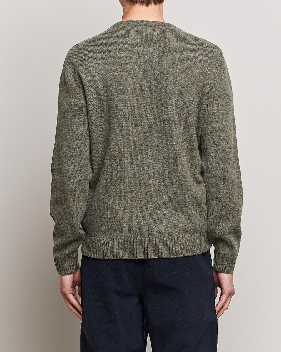 Hombres | Jerséis y prendas de punto | Colorful Standard | Classic Merino Wool Crew Neck Dusty Olive