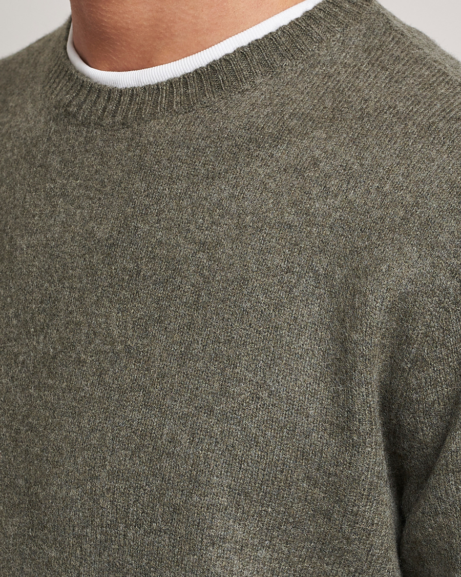 Hombres | Jerséis y prendas de punto | Colorful Standard | Classic Merino Wool Crew Neck Dusty Olive