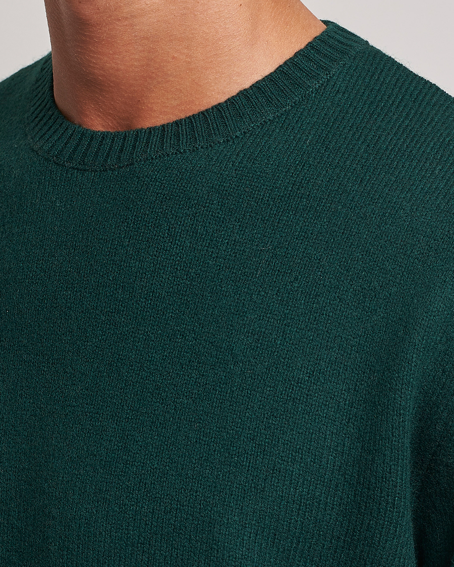 Hombres | Jerséis y prendas de punto | Colorful Standard | Classic Merino Wool Crew Neck Emerald Green