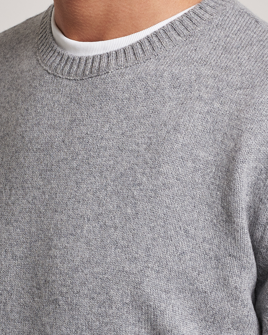 Hombres | Jerséis y prendas de punto | Colorful Standard | Classic Merino Wool Crew Neck Heather Grey