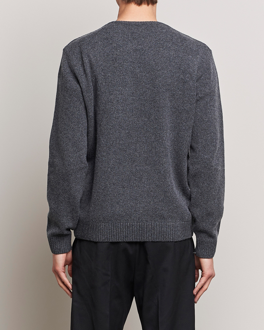Hombres | Jerséis y prendas de punto | Colorful Standard | Classic Merino Wool Crew Neck Lava Grey