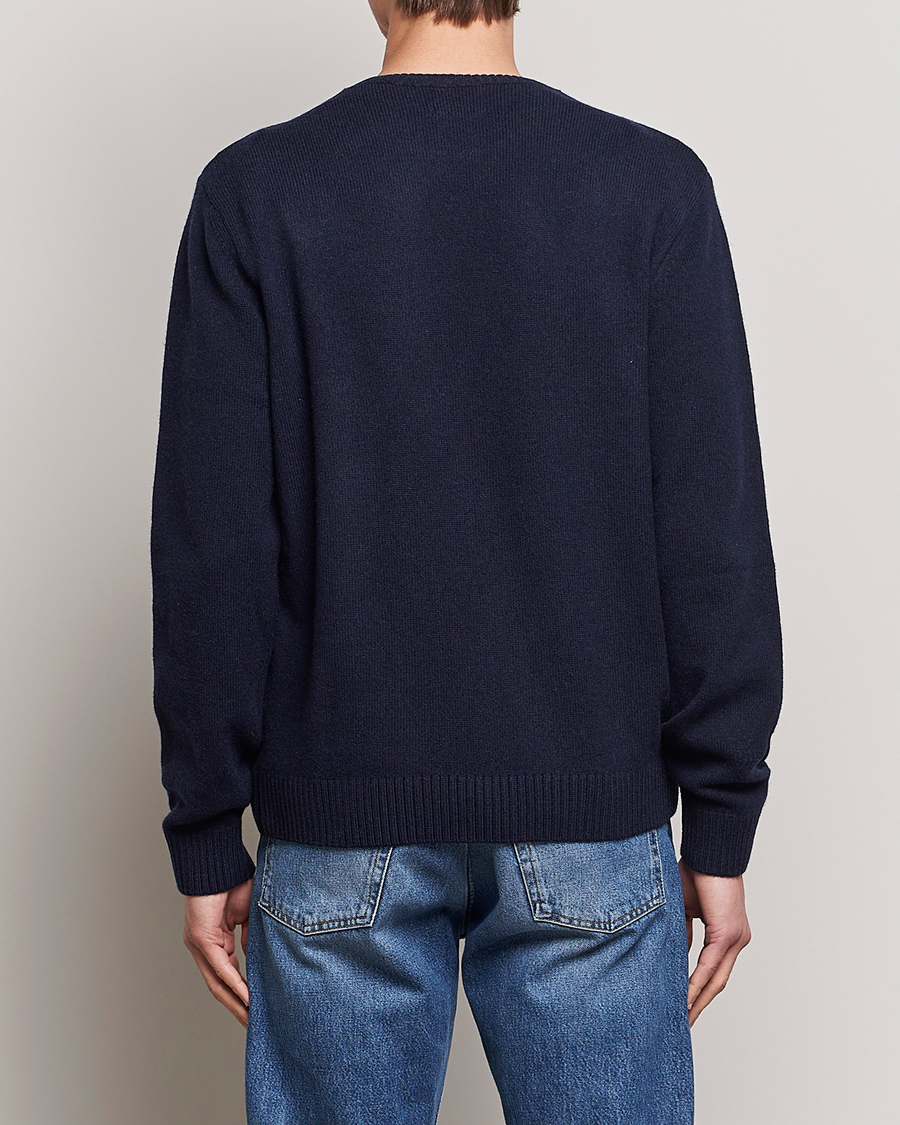 Hombres | Jerséis y prendas de punto | Colorful Standard | Classic Merino Wool Crew Neck Navy Blue