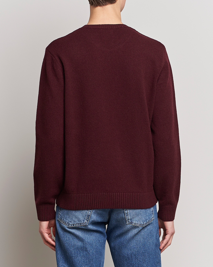 Hombres | Jerséis y prendas de punto | Colorful Standard | Classic Merino Wool Crew Neck Oxblood Red