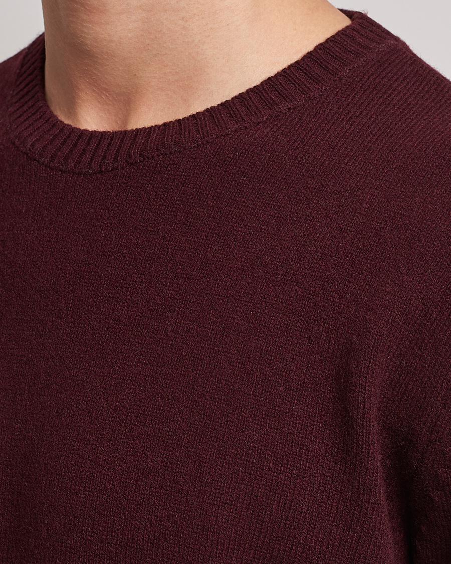 Hombres | Jerséis y prendas de punto | Colorful Standard | Classic Merino Wool Crew Neck Oxblood Red