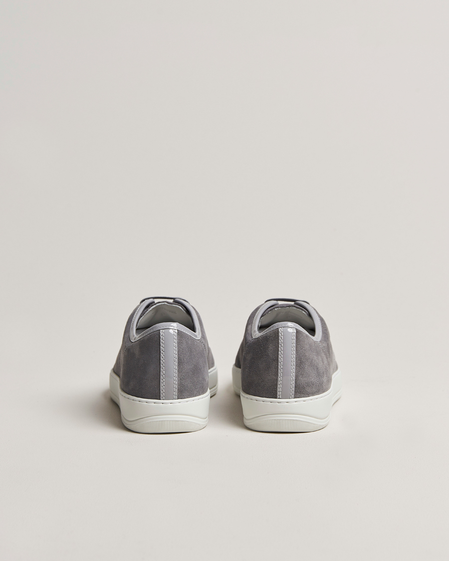 Hombres |  | Lanvin | Patent Cap Toe Sneaker Light Grey