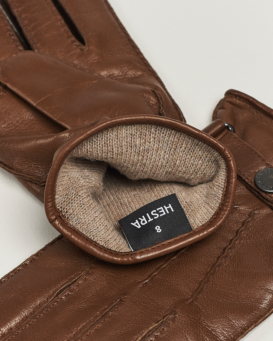 Hombres | Guantes | Hestra | Jake Wool Lined Buckle Glove Light Brown