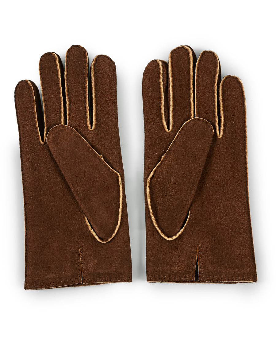 Hombres | Hestra Philippe Chamoise Wool Lined Glove Brown | Hestra | Philippe Chamoise Wool Lined Glove Brown