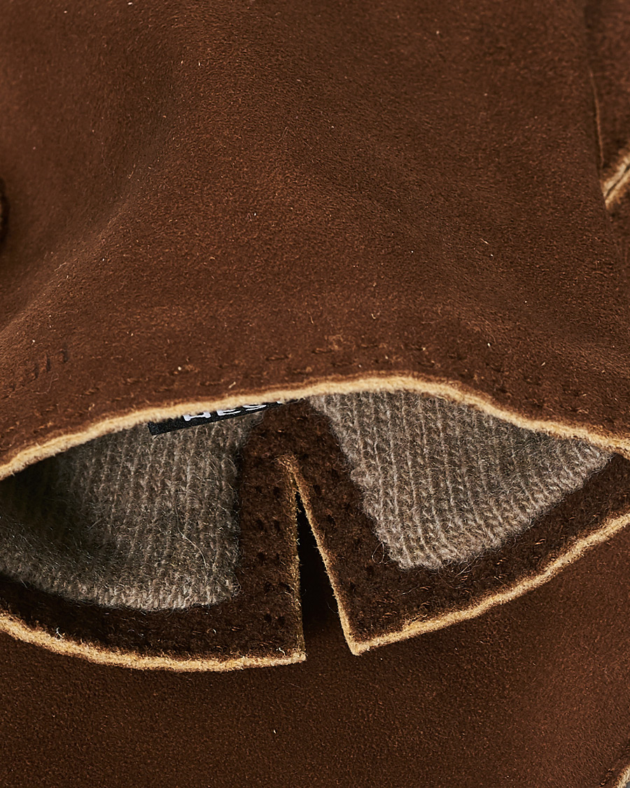 Hombres | Hestra Philippe Chamoise Wool Lined Glove Brown | Hestra | Philippe Chamoise Wool Lined Glove Brown