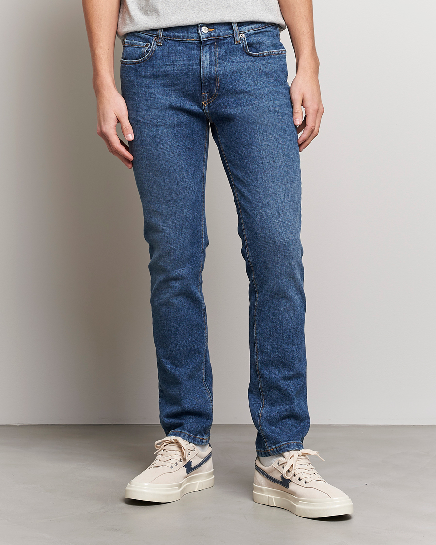 Hombres | Vaqueros | Jeanerica | SM001 Slim Jeans Mid Vintage