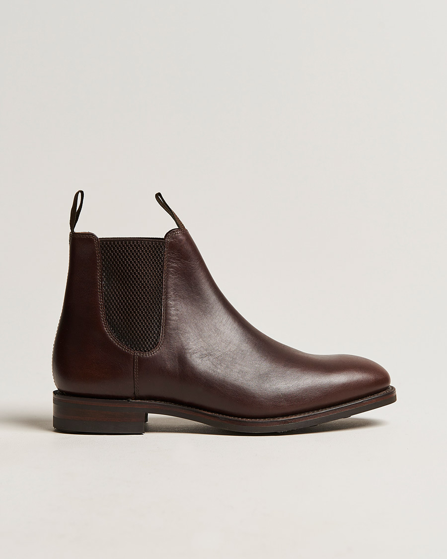 Hombres | Botas | Loake 1880 | Chatsworth Chelsea Boot Dk Brown Waxy Calf