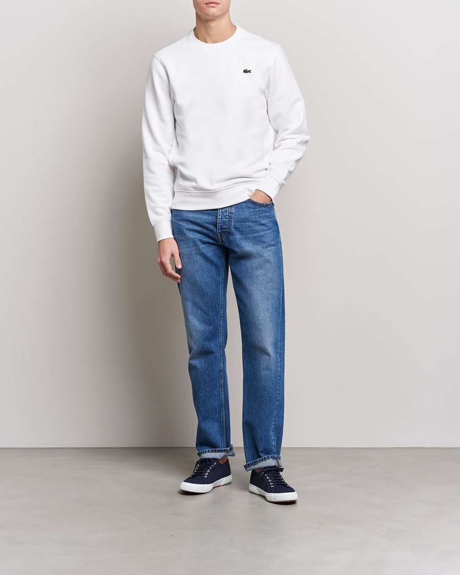 Hombres | Jerséis y prendas de punto | Lacoste | Crew Neck Sweatshirt White