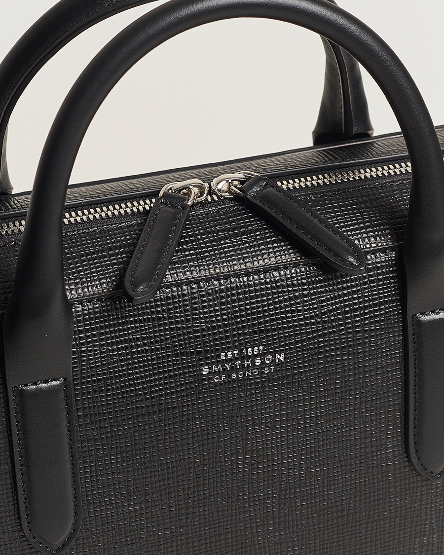 Hombres | Smythson Panama Lightweight Briefcase Black | Smythson | Panama Lightweight Briefcase Black