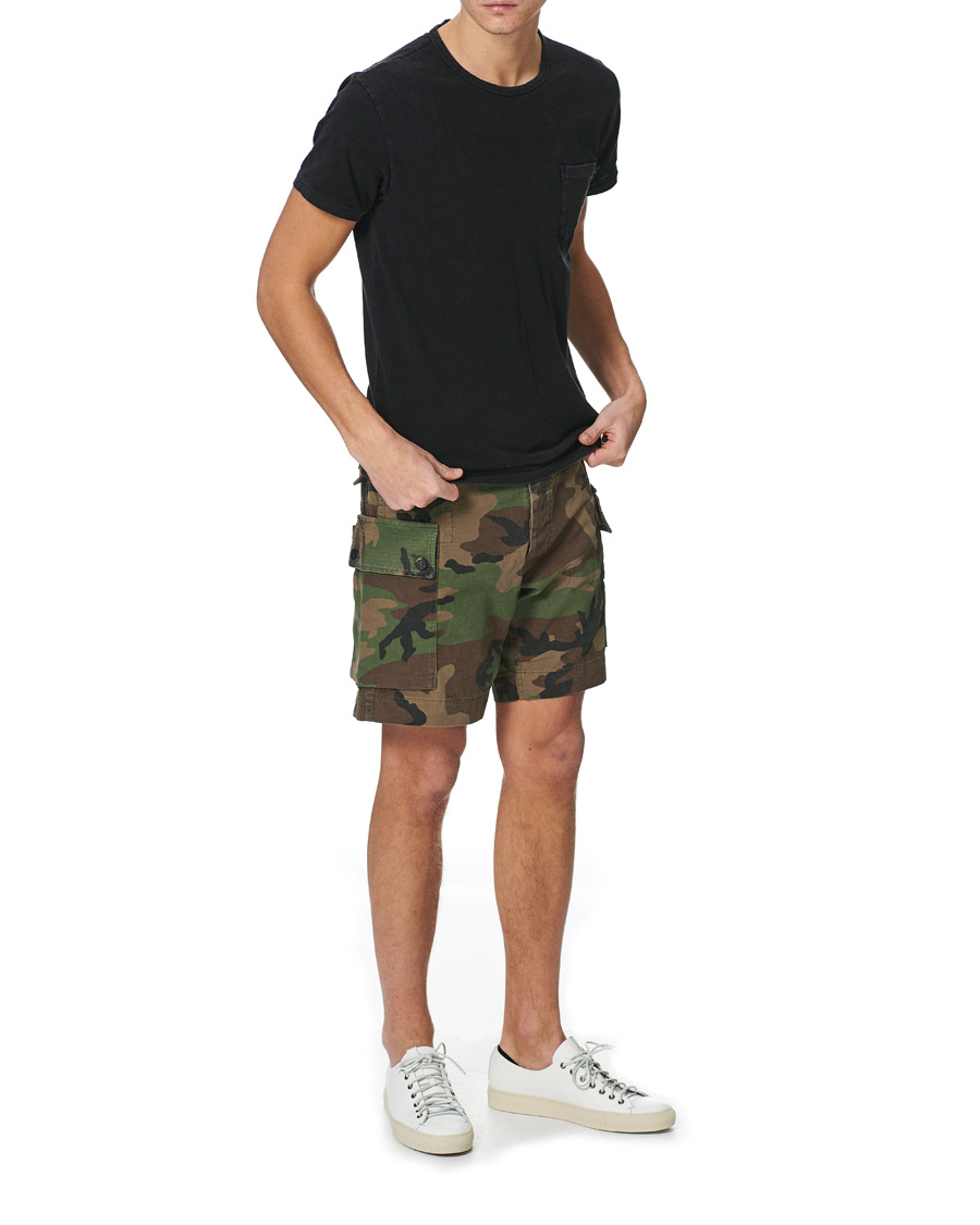 Hombres | Camisetas | RRL | Washed Pocket Tee Black Indigo