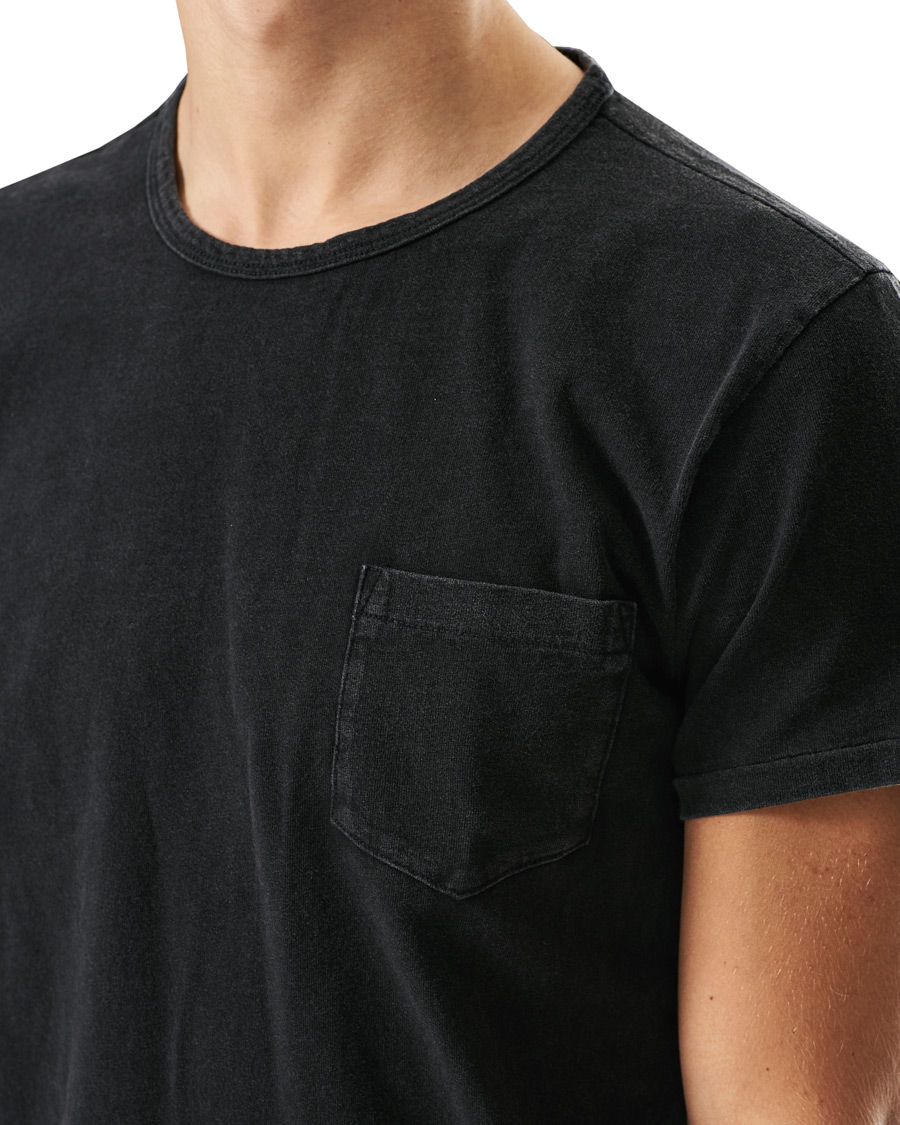 Hombres | Camisetas | RRL | Washed Pocket Tee Black Indigo