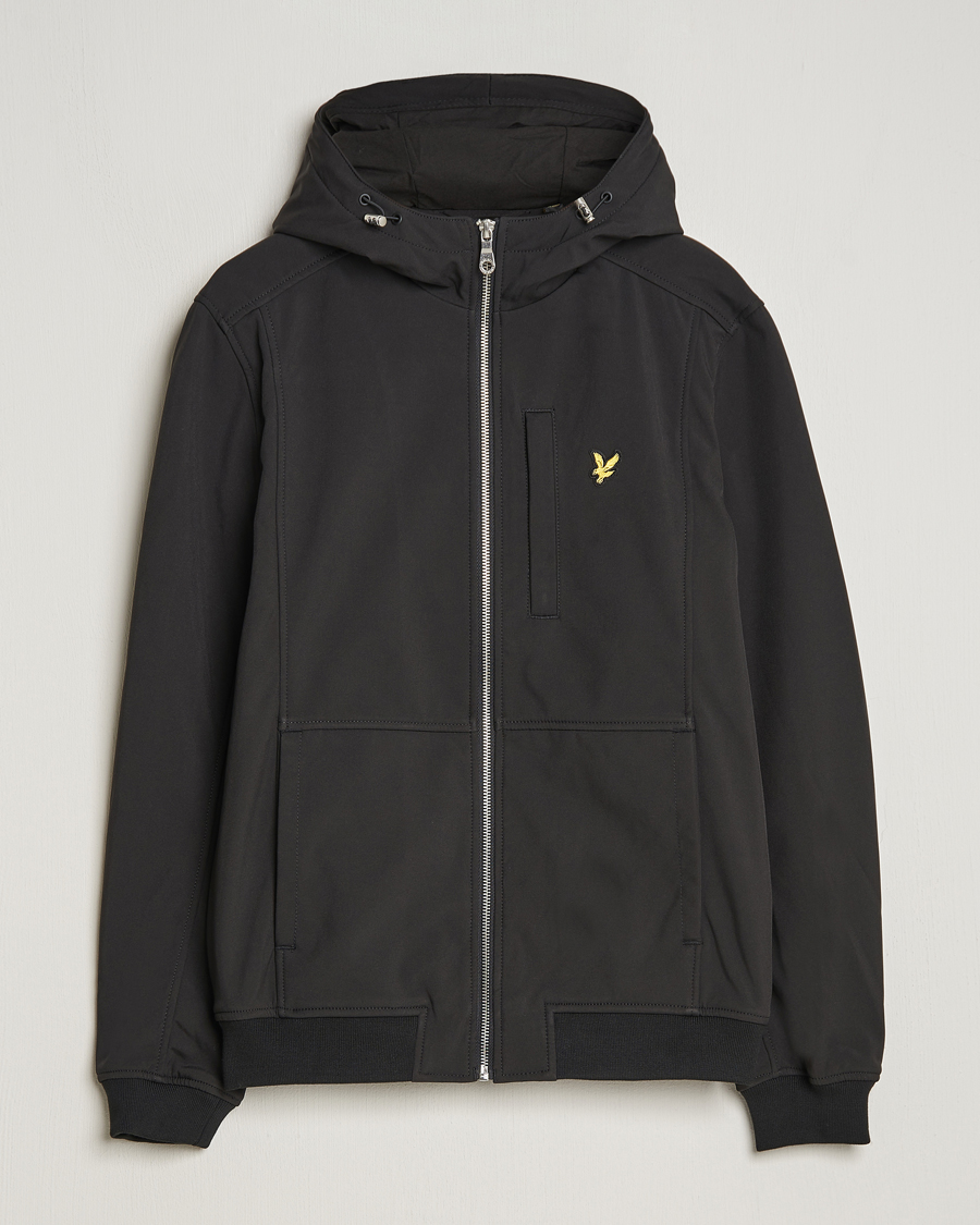 Hombres | Abrigos y chaquetas | Lyle & Scott | Softshell Hooded Jacket Jet Black
