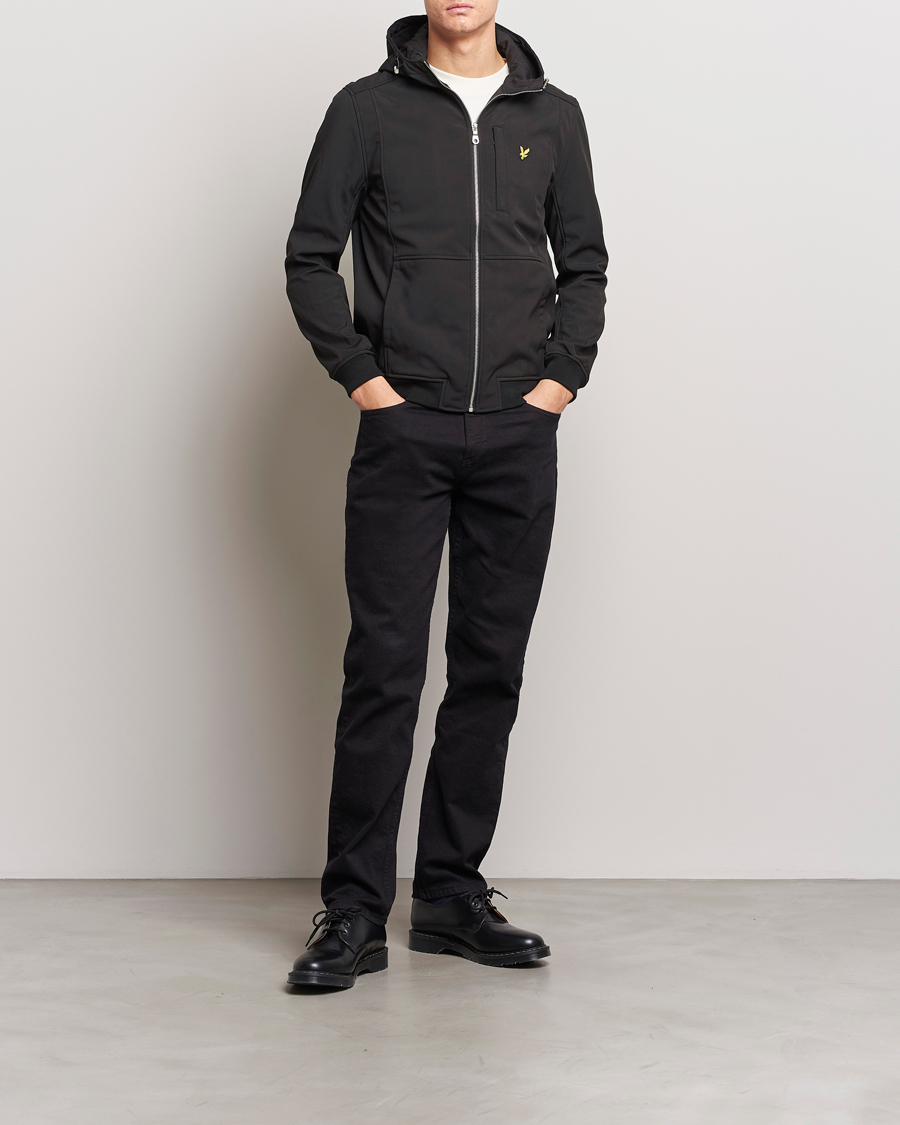 Hombres | Abrigos y chaquetas | Lyle & Scott | Softshell Hooded Jacket Jet Black