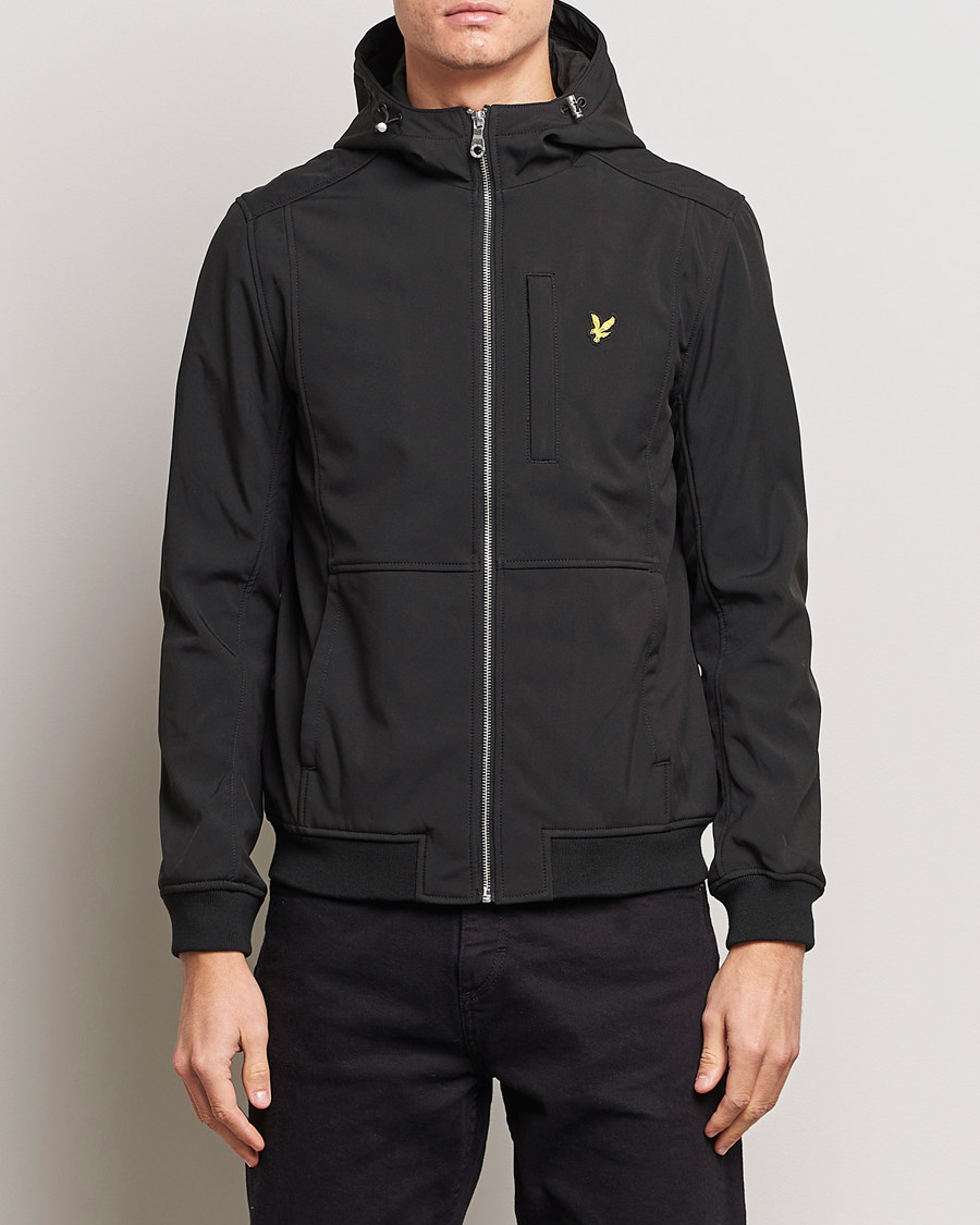Hombres | Abrigos y chaquetas | Lyle & Scott | Softshell Hooded Jacket Jet Black