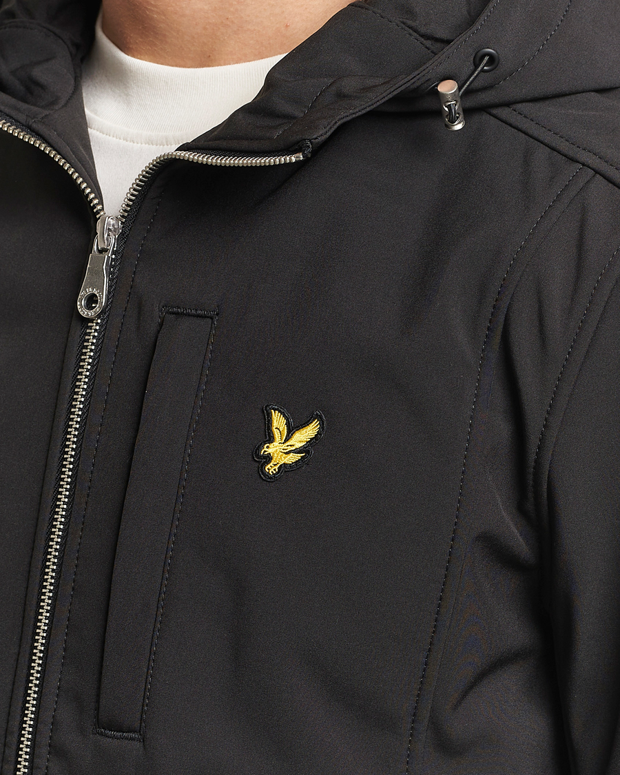 Hombres | Abrigos y chaquetas | Lyle & Scott | Softshell Hooded Jacket Jet Black