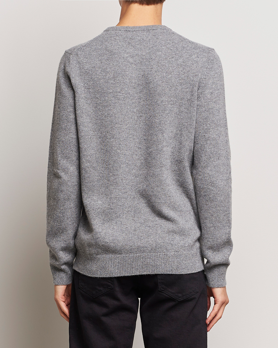 Hombres | Jerséis y prendas de punto | Lyle & Scott | Lambswool Crew Neck Pullover Mid Grey Melange