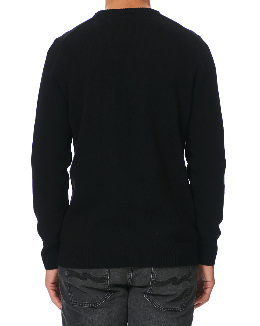 Hombres | Jerséis y prendas de punto | Lyle & Scott | Lambswool Crew Neck Pullover Black