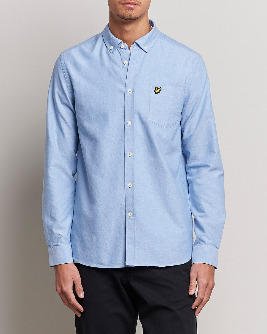 Hombres | Camisas | Lyle & Scott | Lightweight Oxford Shirt Riviera Blue