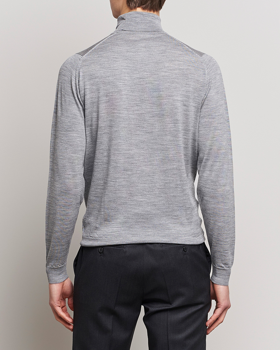 Hombres | Jerséis y prendas de punto | John Smedley | Cherwell Extra Fine Merino Rollneck Silver