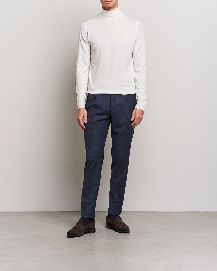 Hombres | Jerséis y prendas de punto | John Smedley | Cherwell Extra Fine Merino Rollneck Snow White