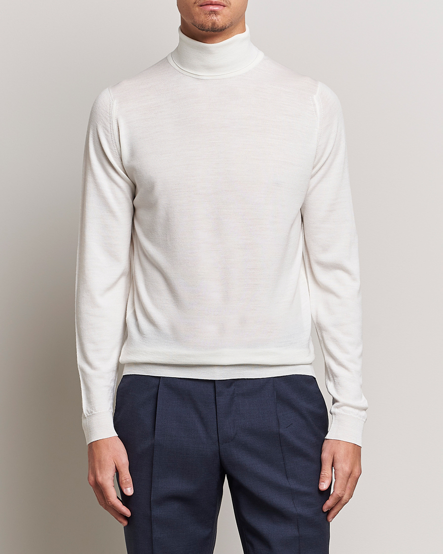 Hombres | Jerséis y prendas de punto | John Smedley | Cherwell Extra Fine Merino Rollneck Snow White