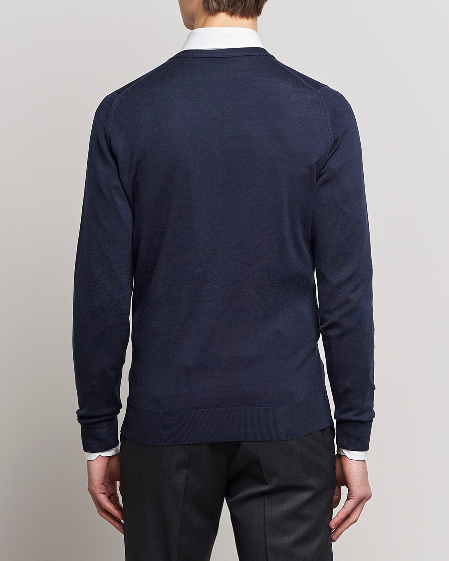Hombres | Jerséis y prendas de punto | John Smedley | Petworth Extra Fine Merino Cardigan Midnight