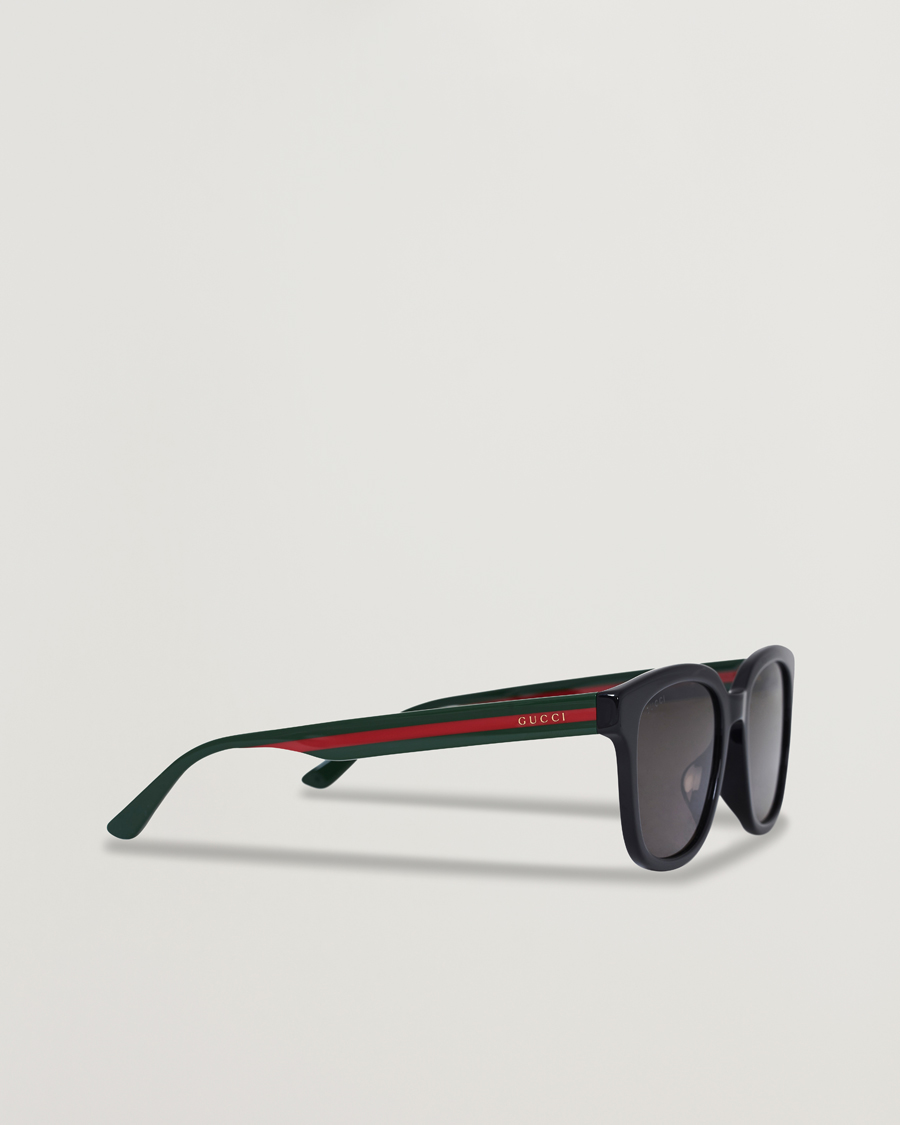 Hombres | Gucci GG0847SK Sunglasses Black/Green | Gucci | GG0847SK Sunglasses Black/Green
