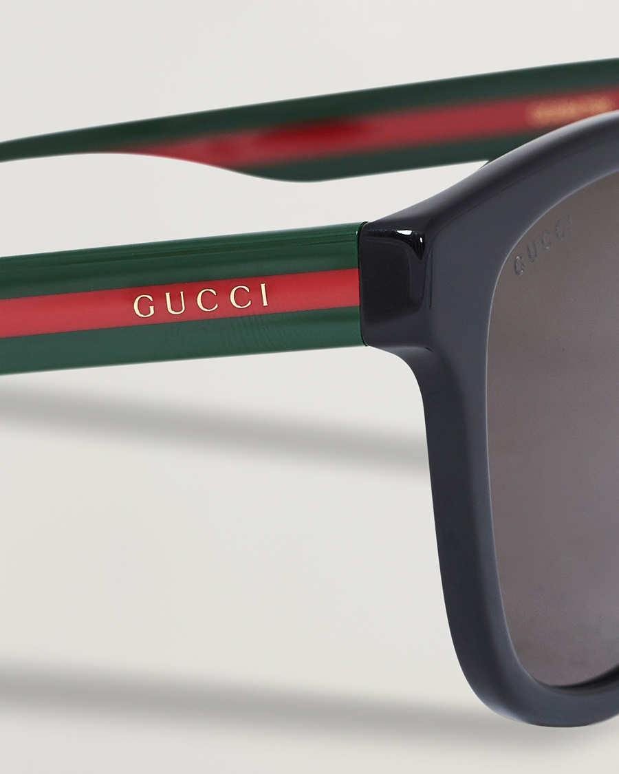Hombres | Gucci GG0847SK Sunglasses Black/Green | Gucci | GG0847SK Sunglasses Black/Green
