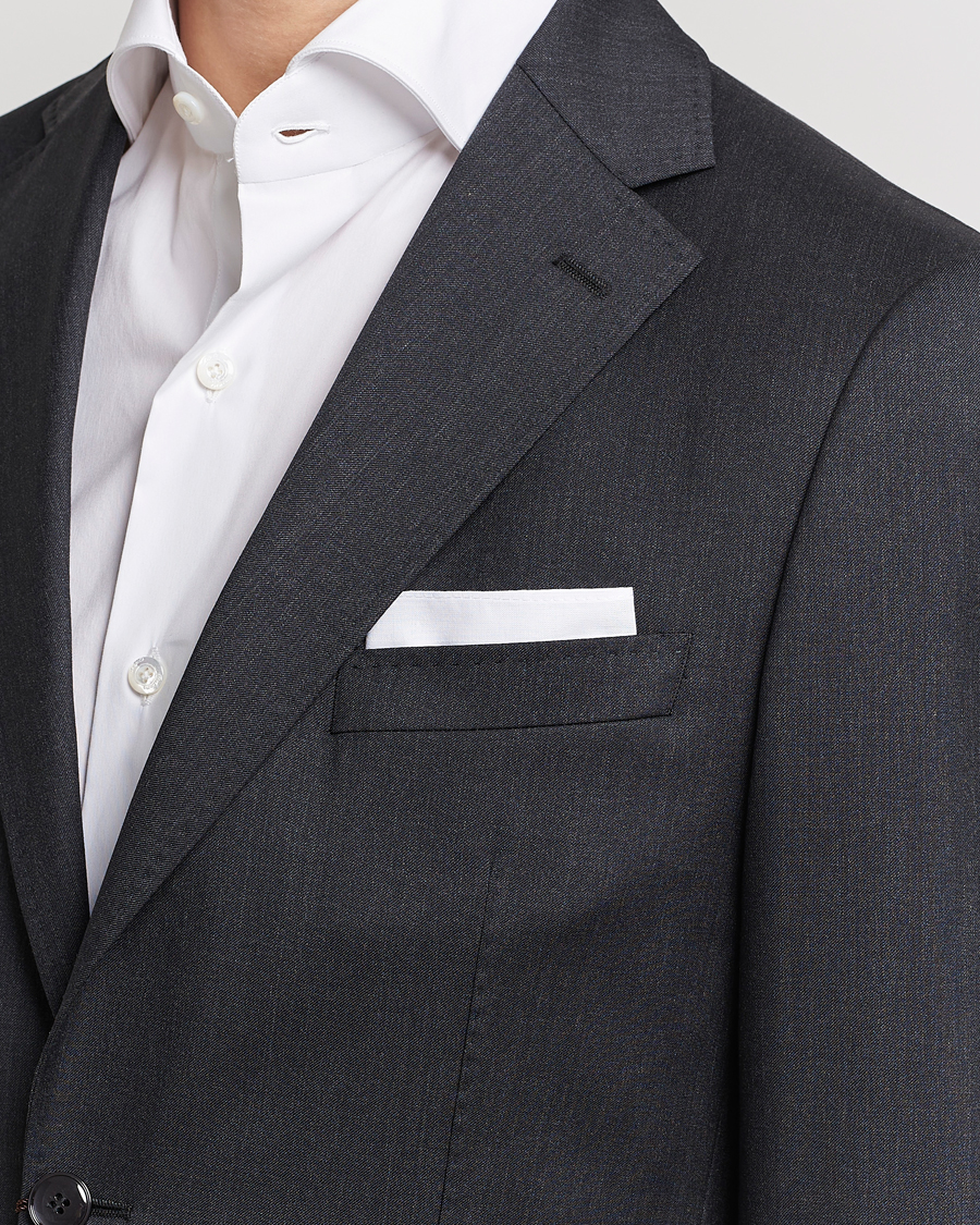 Hombres | Pañuelos de bolsillo | Amanda Christensen | Cotton Pocket Square White