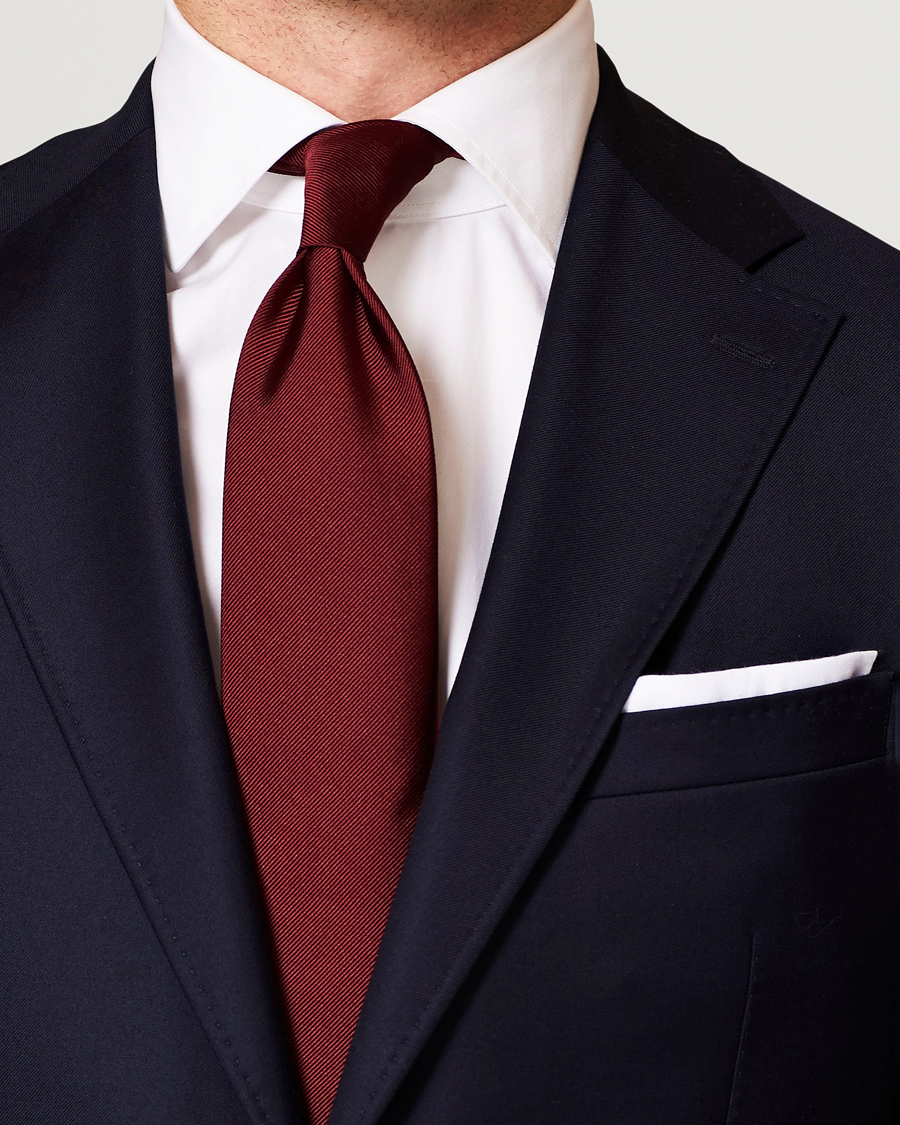 Hombres | Pañuelos de bolsillo | Amanda Christensen | 3-Pack Cotton Pocket Square White
