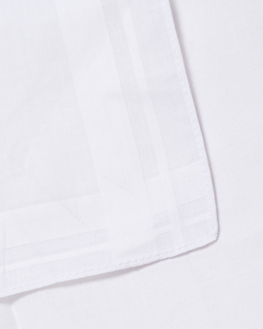 Hombres | Pañuelos de bolsillo | Amanda Christensen | 6-pack Cotton Pocket Square White