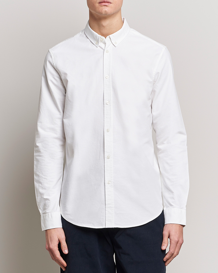 Hombres | Camisas oxford | Samsøe Samsøe | Liam Button Down Shirt White