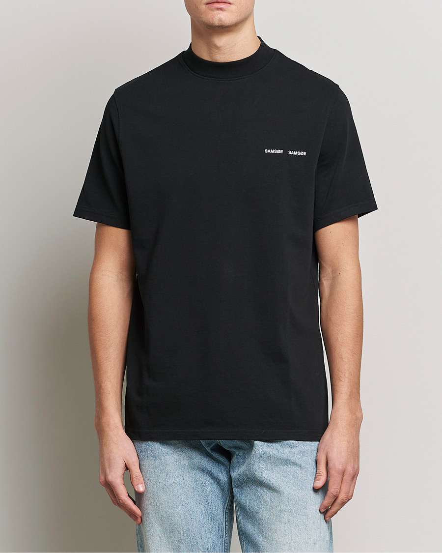 Hombres | Camisetas negras | Samsøe Samsøe | Norsbro Organic Cotton Tee Black