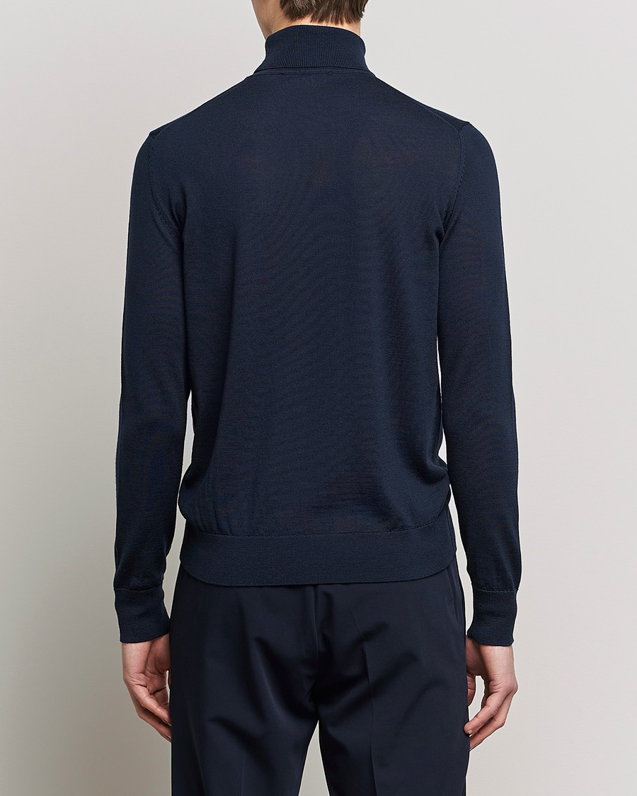 Hombres | Jerséis y prendas de punto | Samsøe Samsøe | Samsøe & Samsøe Flemming Superfine Merino Wool Rollneck Night Sky