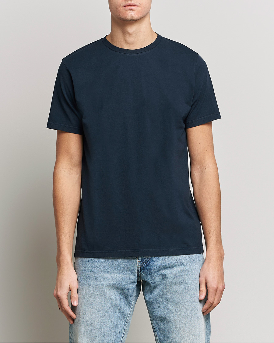 Hombres | Camisetas | Colorful Standard | Classic Organic T-Shirt Navy Blue