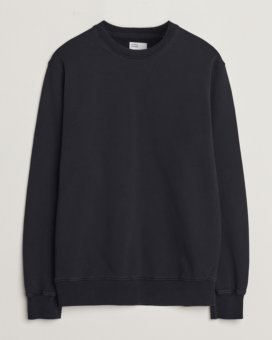 Hombres | Jerséis y prendas de punto | Colorful Standard | Classic Organic Crew Neck Sweat Deep Black