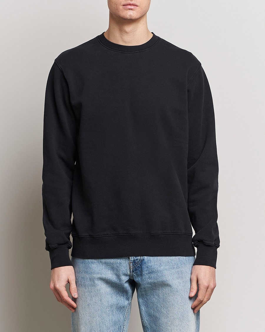 Hombres | Jerséis y prendas de punto | Colorful Standard | Classic Organic Crew Neck Sweat Deep Black