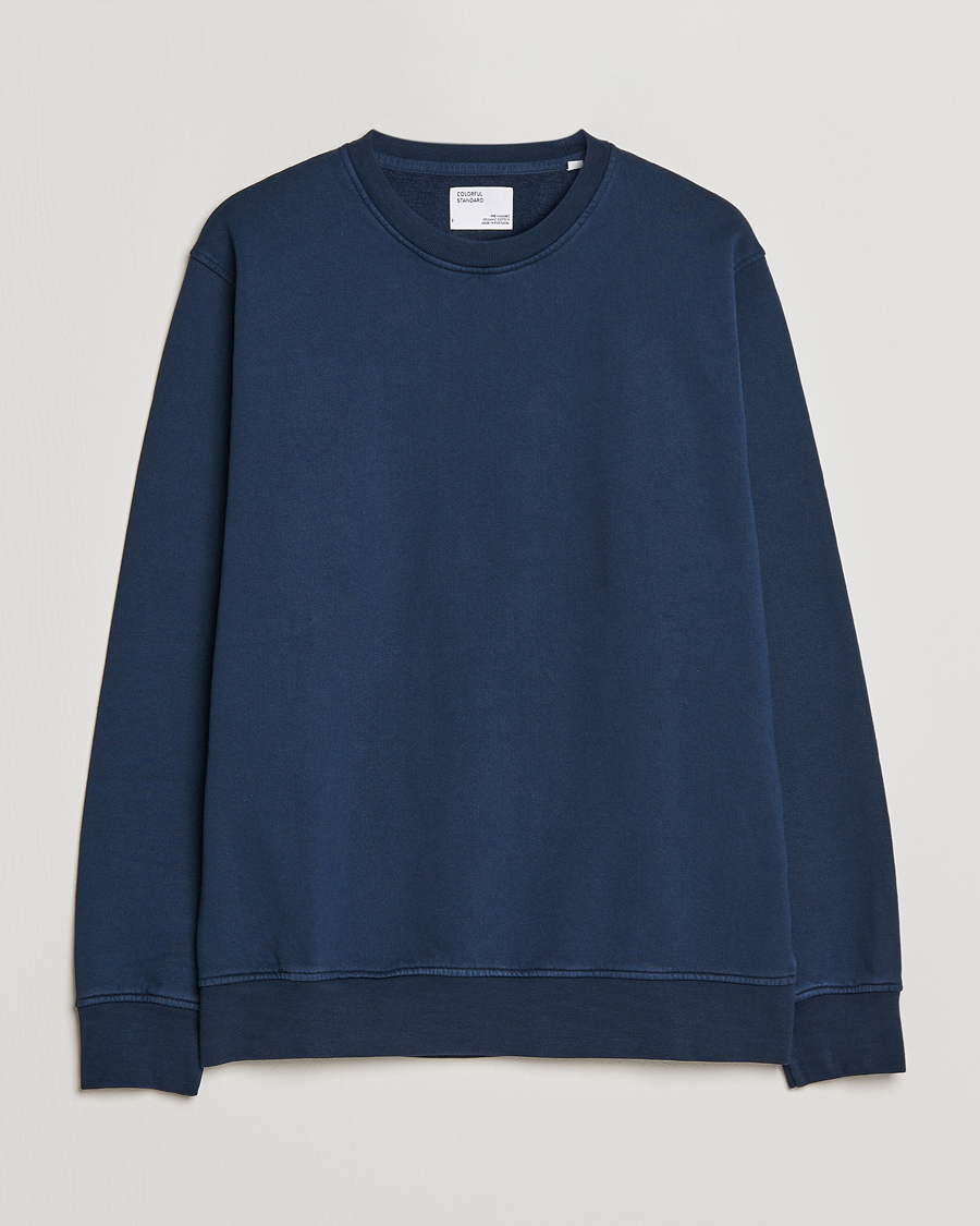 Hombres | Jerséis y prendas de punto | Colorful Standard | Classic Organic Crew Neck Sweat Navy Blue