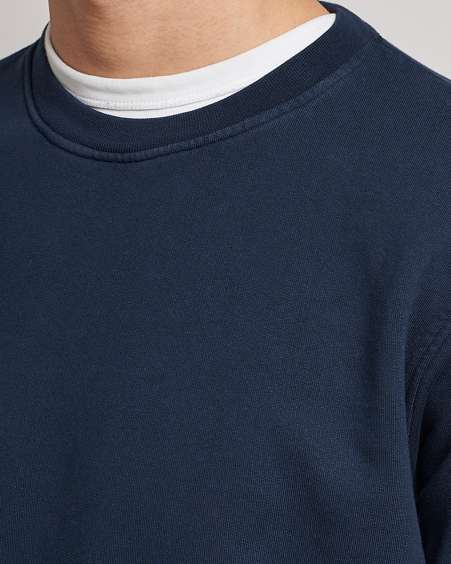 Hombres | Jerséis y prendas de punto | Colorful Standard | Classic Organic Crew Neck Sweat Navy Blue