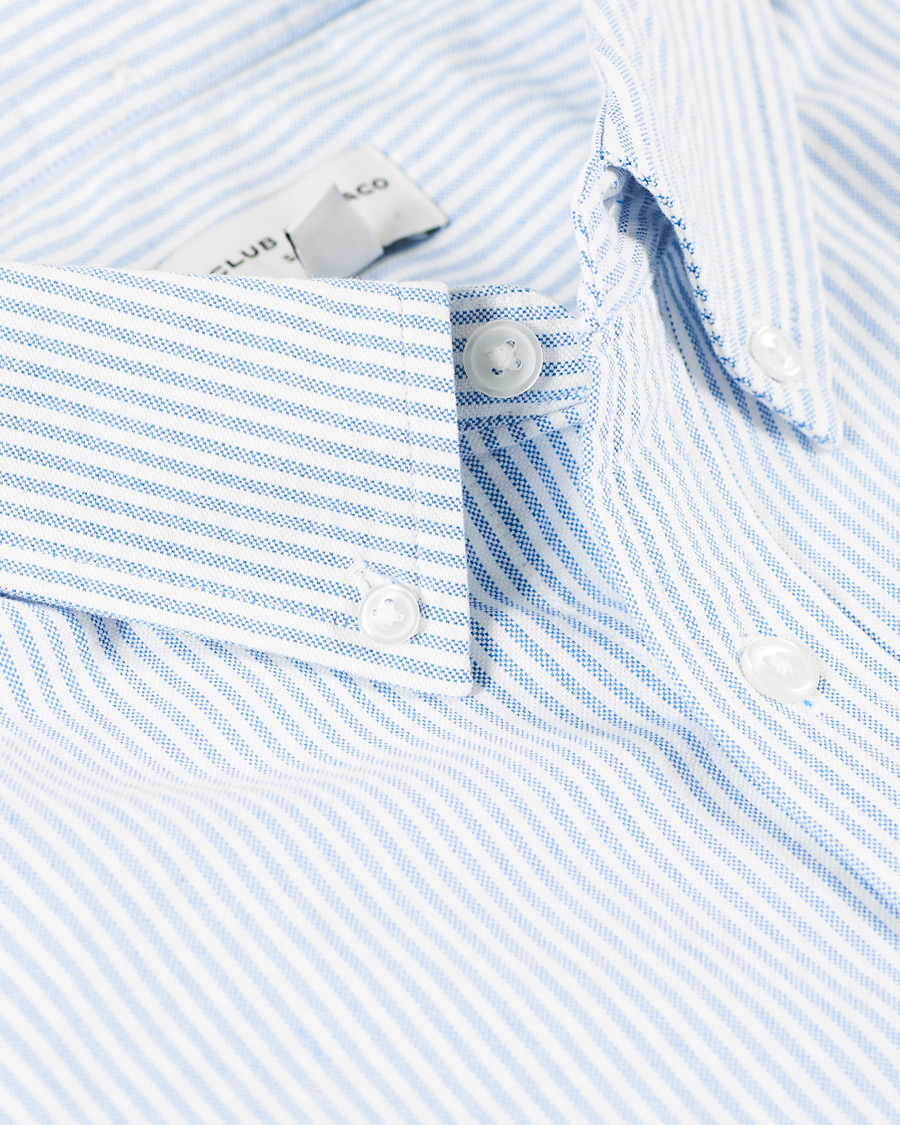 Hombres | Camisas | Club Monaco | Slim Fit Oxford Stripe Shirt Blue/White