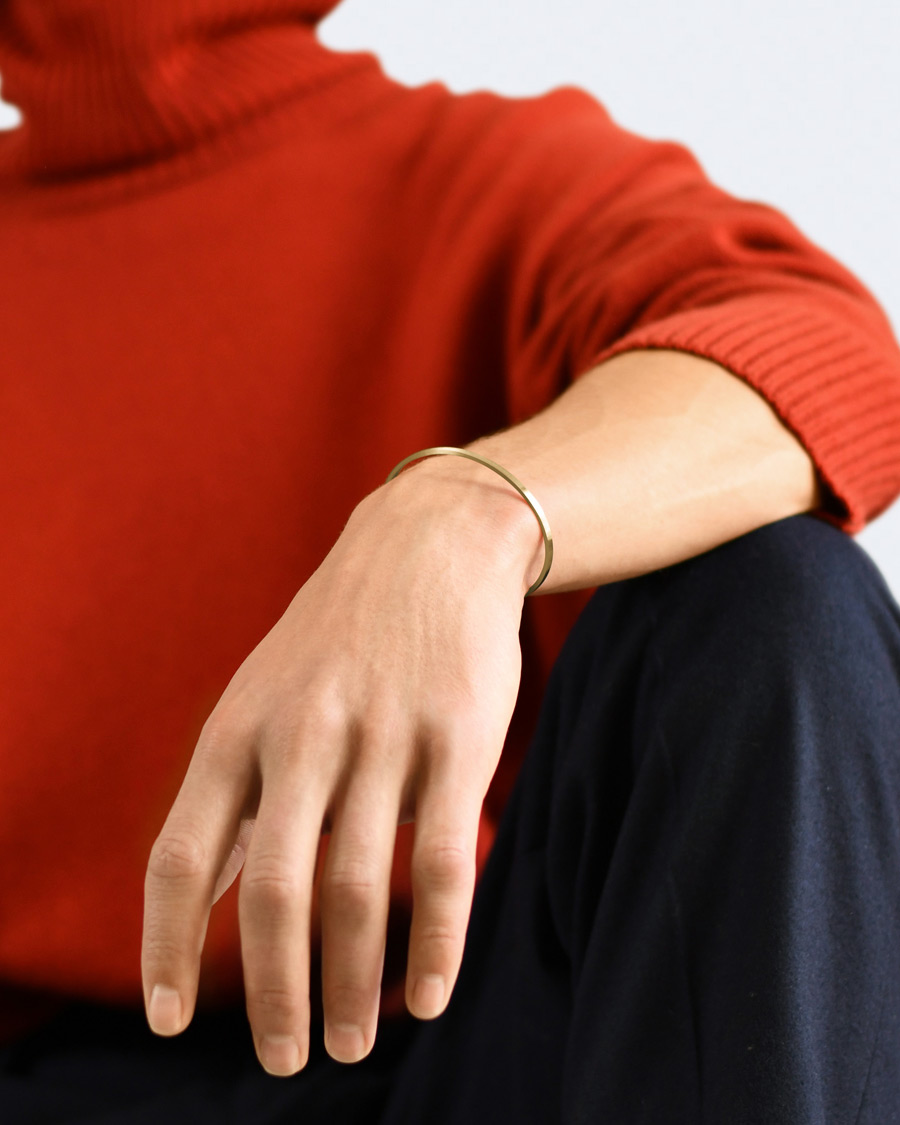 Hombres | LE GRAMME Ribbon Bracelet Brushed Gold 18-Karat 7g | LE GRAMME | Ribbon Bracelet Brushed Gold 18-Karat 7g