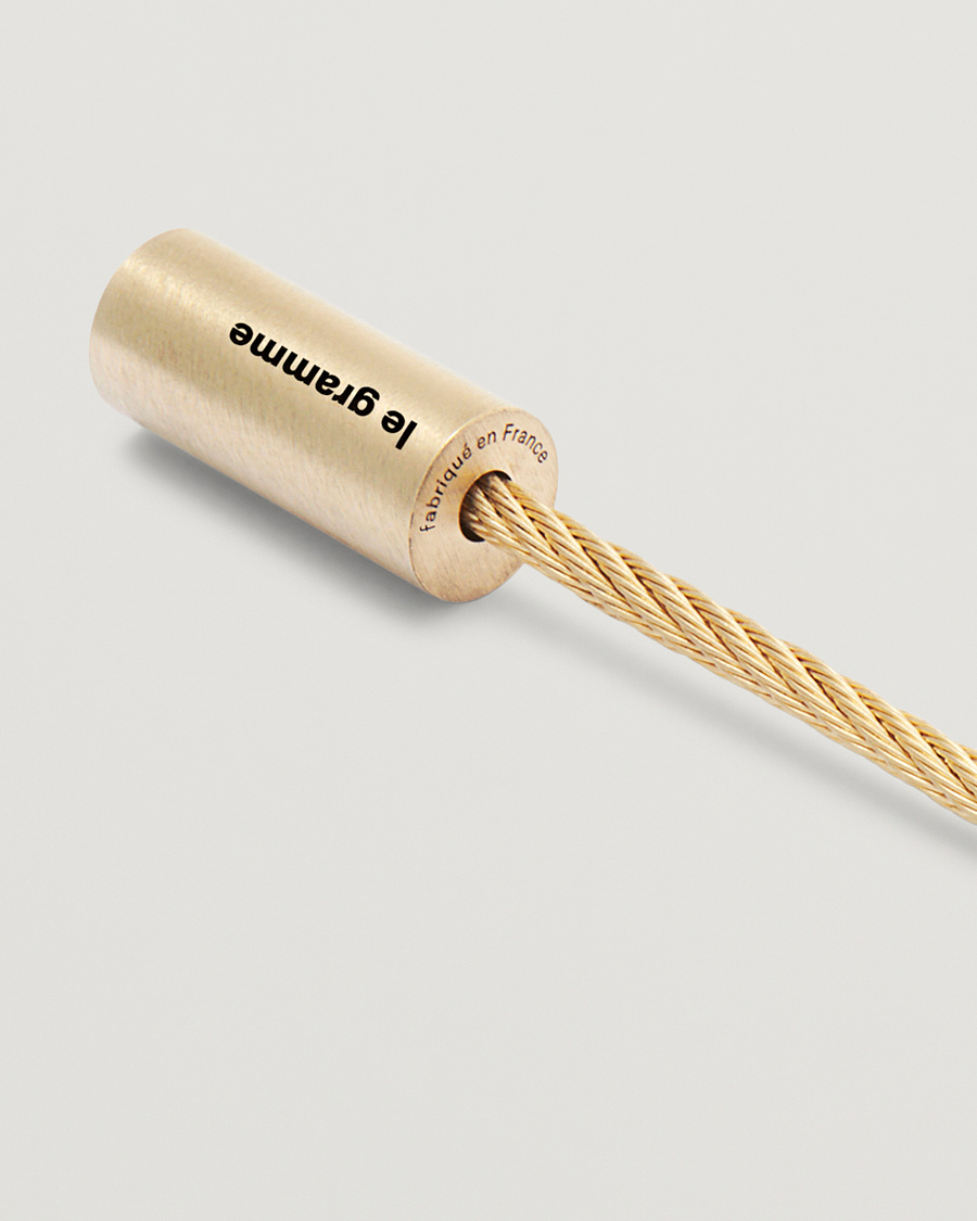 Hombres | LE GRAMME Cable Bracelet Brushed Gold 18-Karat 11g | LE GRAMME | Cable Bracelet Brushed Gold 18-Karat 11g