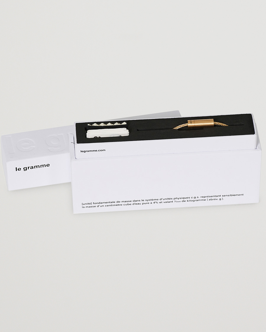 Hombres | LE GRAMME Cable Bracelet Brushed Gold 18-Karat 11g | LE GRAMME | Cable Bracelet Brushed Gold 18-Karat 11g