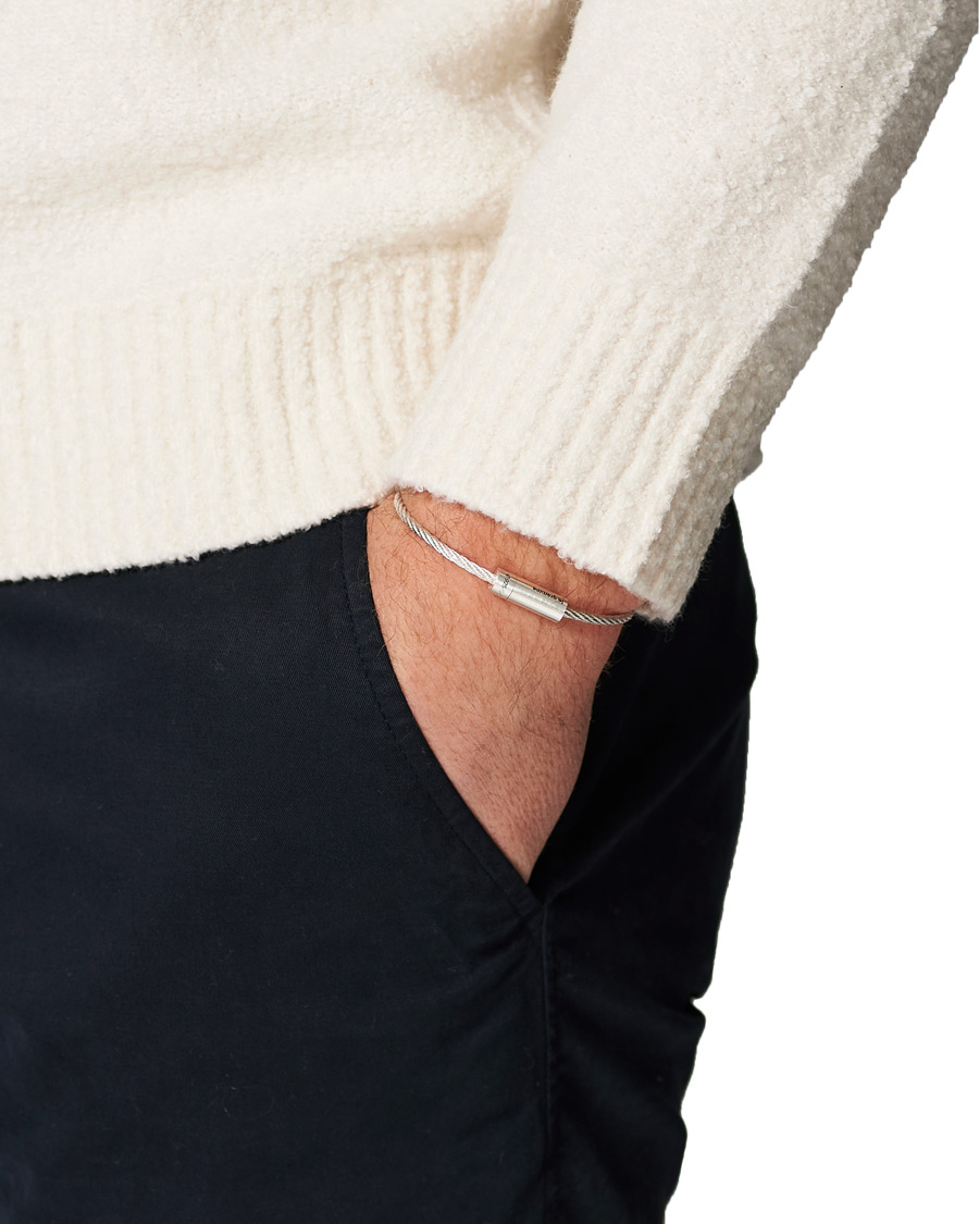 Hombres | LE GRAMME Cable Bracelet Brushed Sterling Silver 9g | LE GRAMME | Cable Bracelet Brushed Sterling Silver 9g